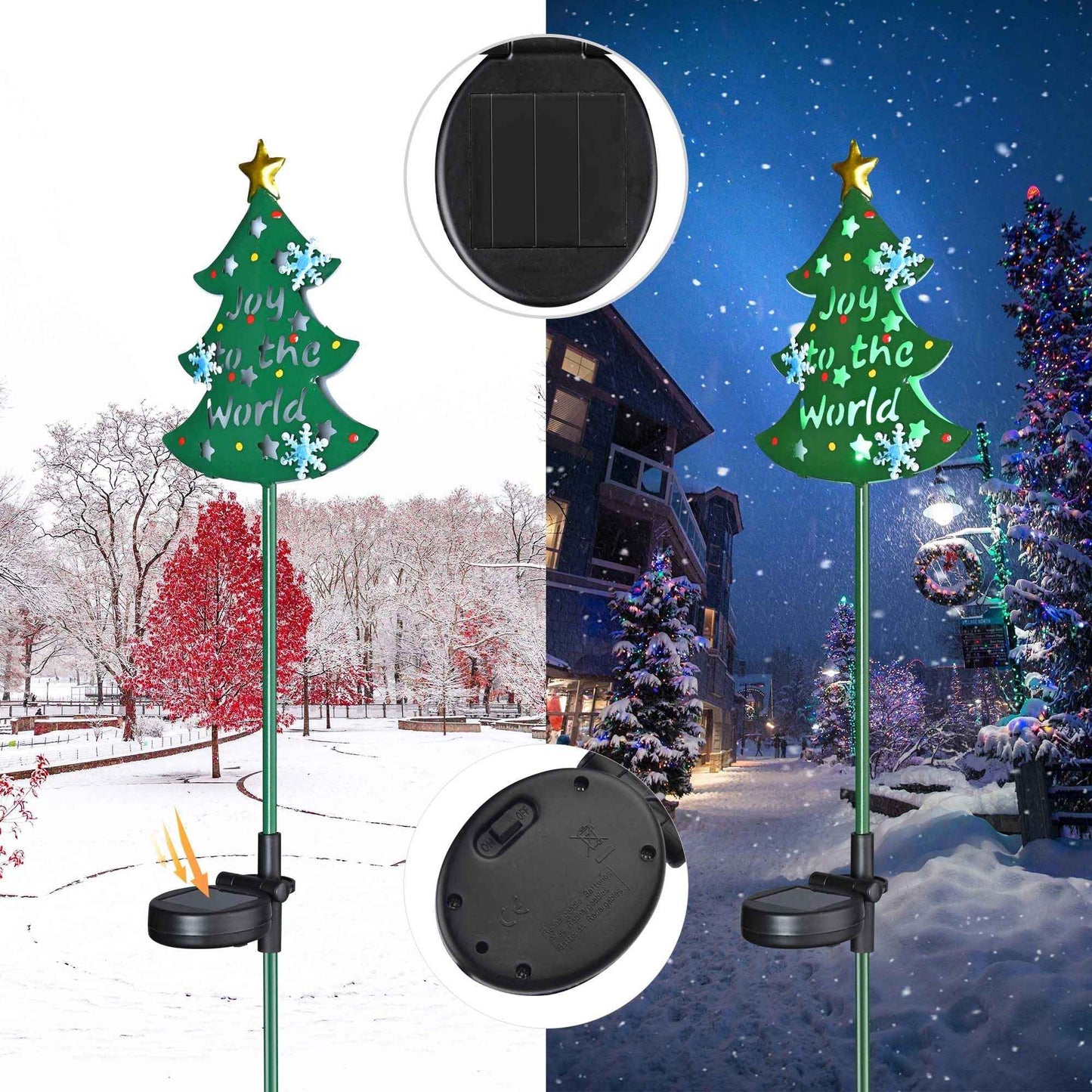 Christmas Tree Solar Light - Eco-Friendly Outdoor Garden Decoration - DropOnline.co