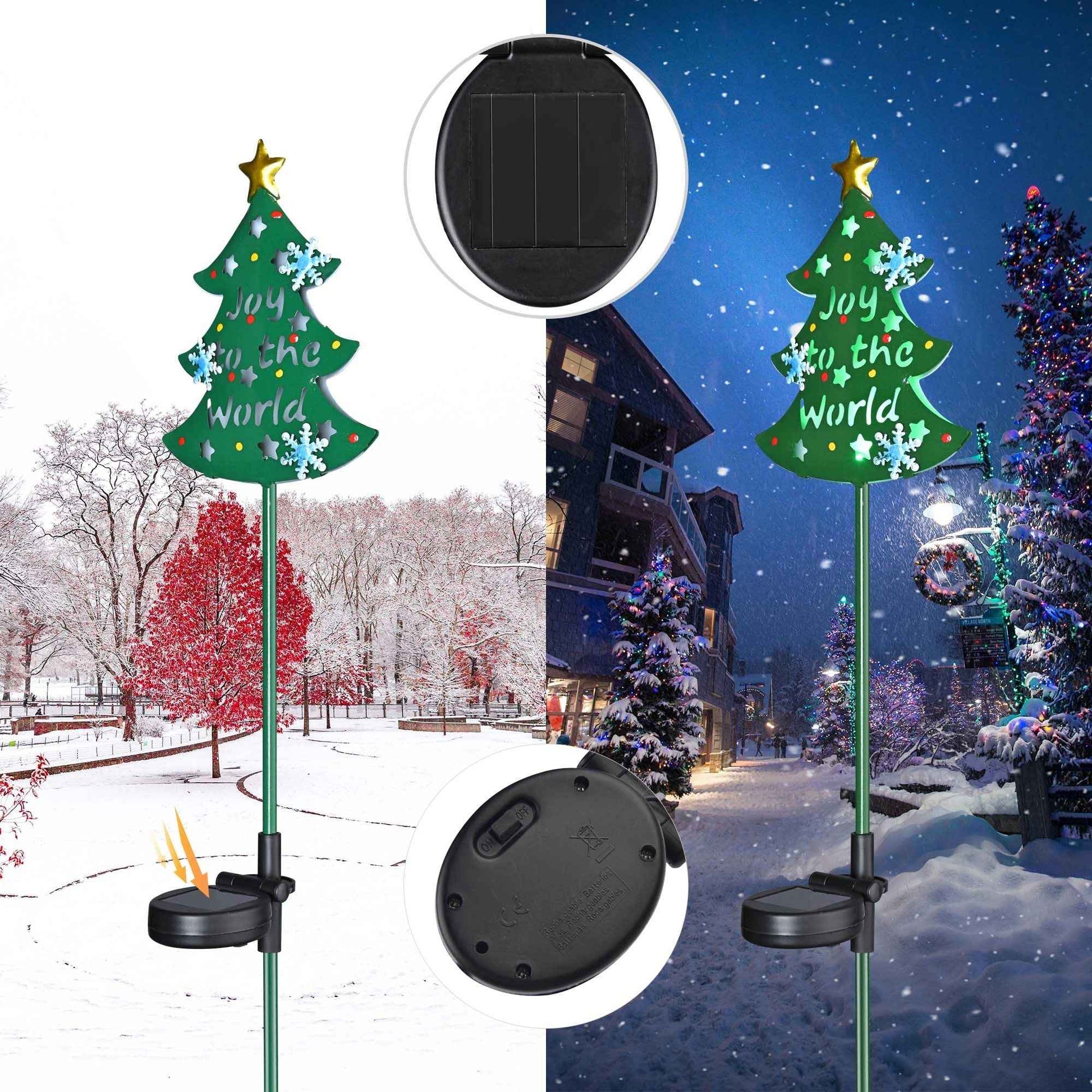 Christmas Tree Solar Light - Eco-Friendly Outdoor Garden Decoration - DropOnline.co