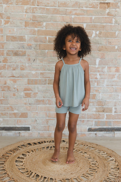 Sage (ribbed) - Tank Short Set