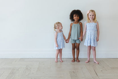 Sage (ribbed) - Tank Short Set