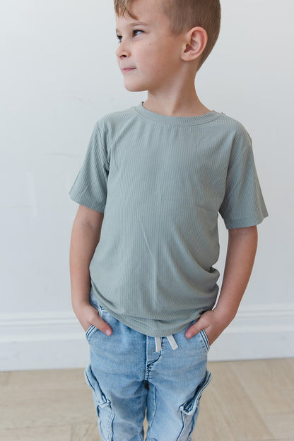 Sage (ribbed) - Everyday Tee