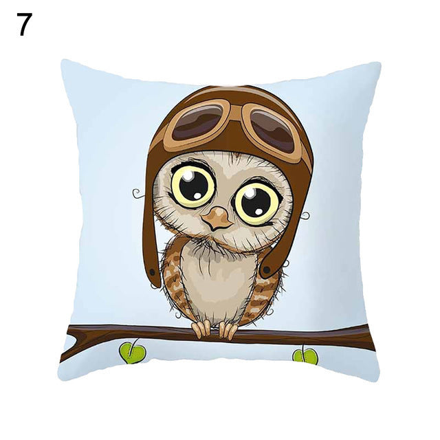 Owl animal pillowcase cushion cover - DropOnline.co