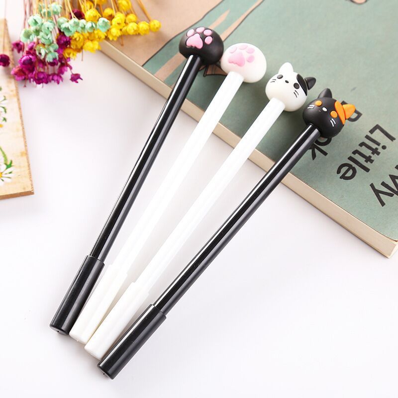Creative cute cartoon black white cat ink pen - DropOnline.co