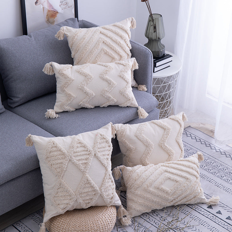 Tufted pillow cushion cover - DropOnline.co