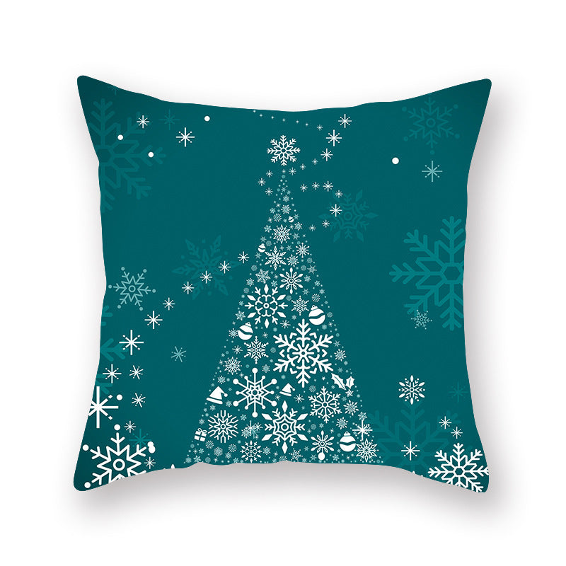 Christmas new peach skin cushion pillowcase - DropOnline.co
