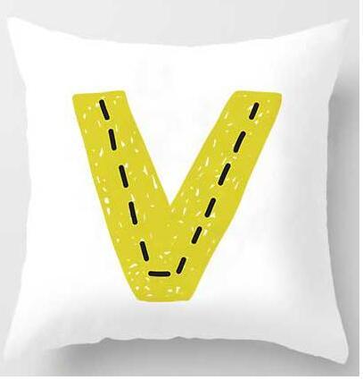 Cute Design Alphabet L Cushion Cover - DropOnline.co
