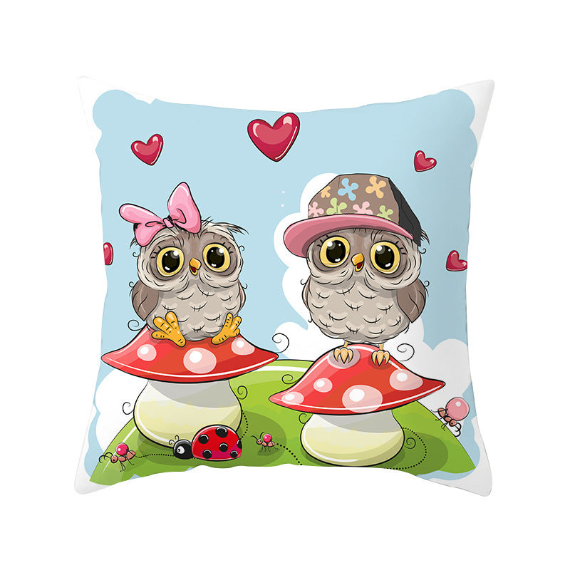 Owl animal pillowcase cushion cover - DropOnline.co