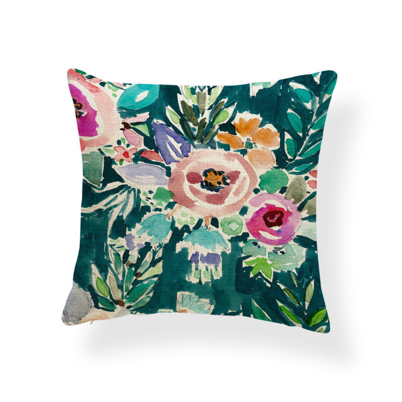Daffodil printed cushion - DropOnline.co