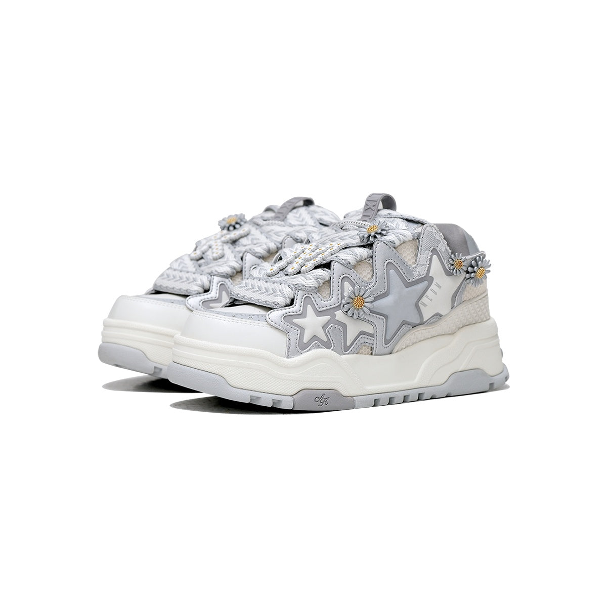KAALIXTO--Daisy Bread Shoes-Grey - Unisex - DropOnline.co