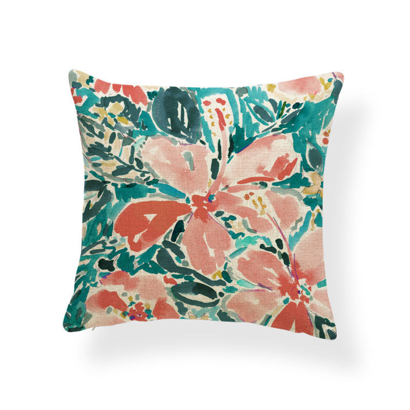 Daffodil printed cushion - DropOnline.co