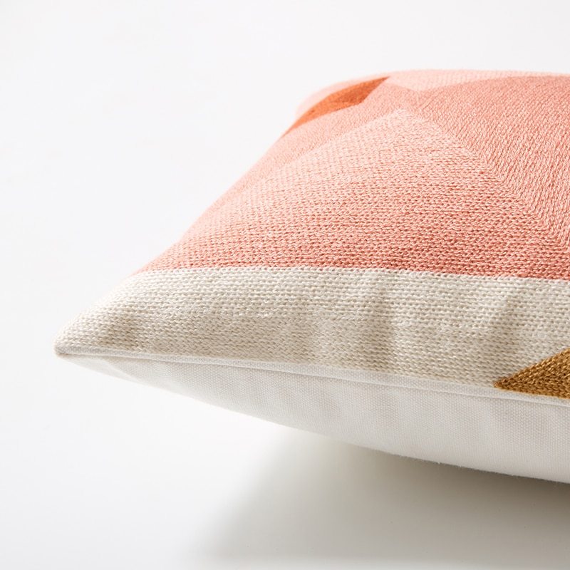Embroidered cotton cushion - DropOnline.co