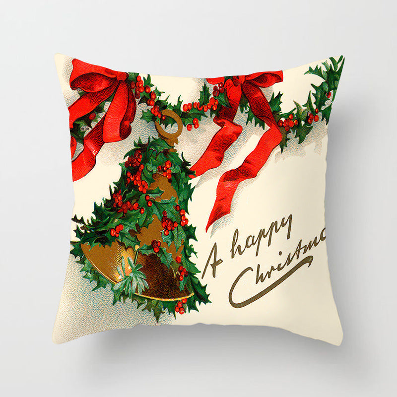 Holiday Home Decoration Cushion Cover - Festive Seasonal Throw Pillow Case for Celebrations - DropOnline.co