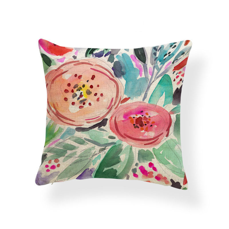 Daffodil printed cushion - DropOnline.co