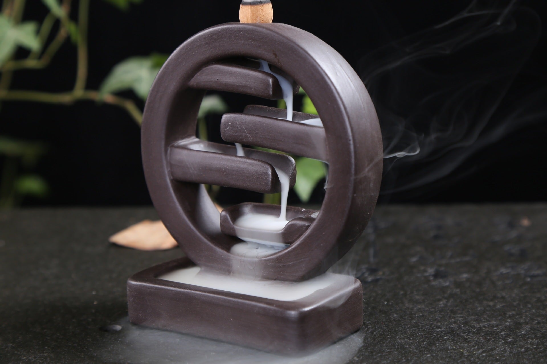 Square Incense Ceramic Backflow Incense Burner Creative Home Decor Incense Stand Censer Living Room Office Ornament - DropOnline.co