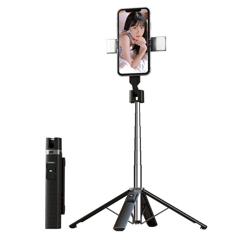 Tetrapod Mobile Phone Double Fill Light Holder Bluetooth Selfie Stick - DropOnline.co
