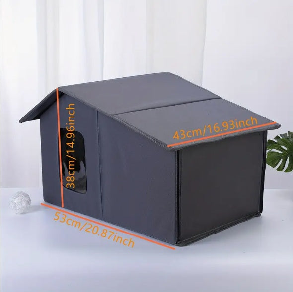 Outdoor Cat Nest Waterproof And Warm Cat House For All Seasons, Detachable And Washable Cat Nest - DropOnline.co