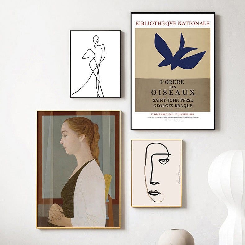 Maiden Renaissance Art Home Decoration - Elegant Classical Portrait Wall Art Ornament - DropOnline.co