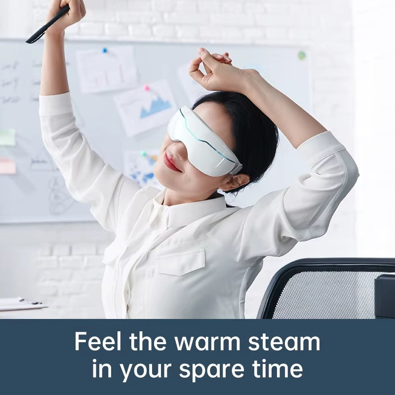 Intelligent Cooling Water Spraying Eye Spa Therapy Tool Eye Relaxation Electric Warming Steaming Compression Eye Massager - DropOnline.co