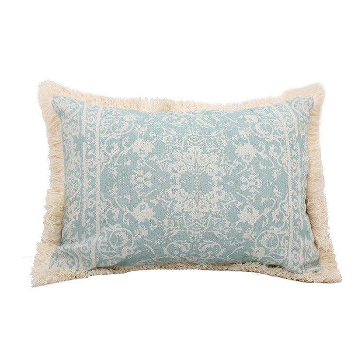 Printed woven tufted pillow cushion cover - DropOnline.co