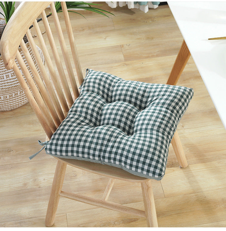 Thickened Four Hole Lattice Stripe Cushion - DropOnline.co