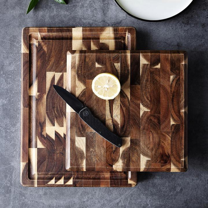 Kitchen Household Parquet Solid Wood Cutting Board - DropOnline.co