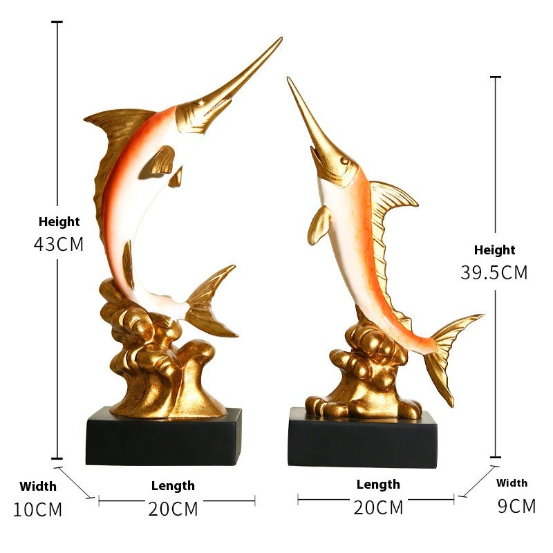 European Swordfish Decoration Creative Decorative Crafts - DropOnline.co