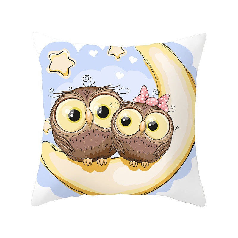 Owl animal pillowcase cushion cover - DropOnline.co