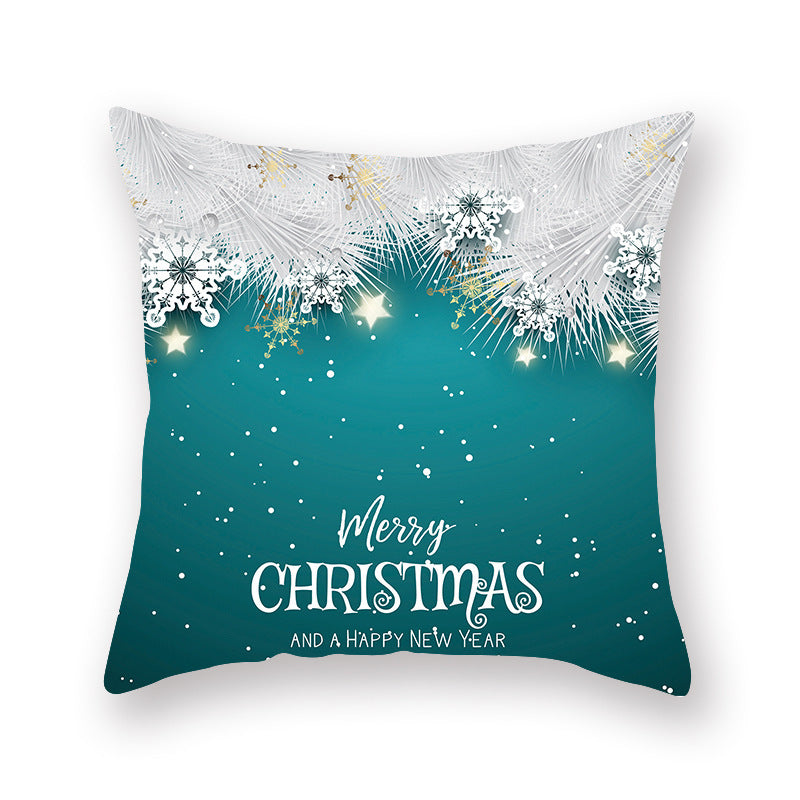 Christmas new peach skin cushion pillowcase - DropOnline.co