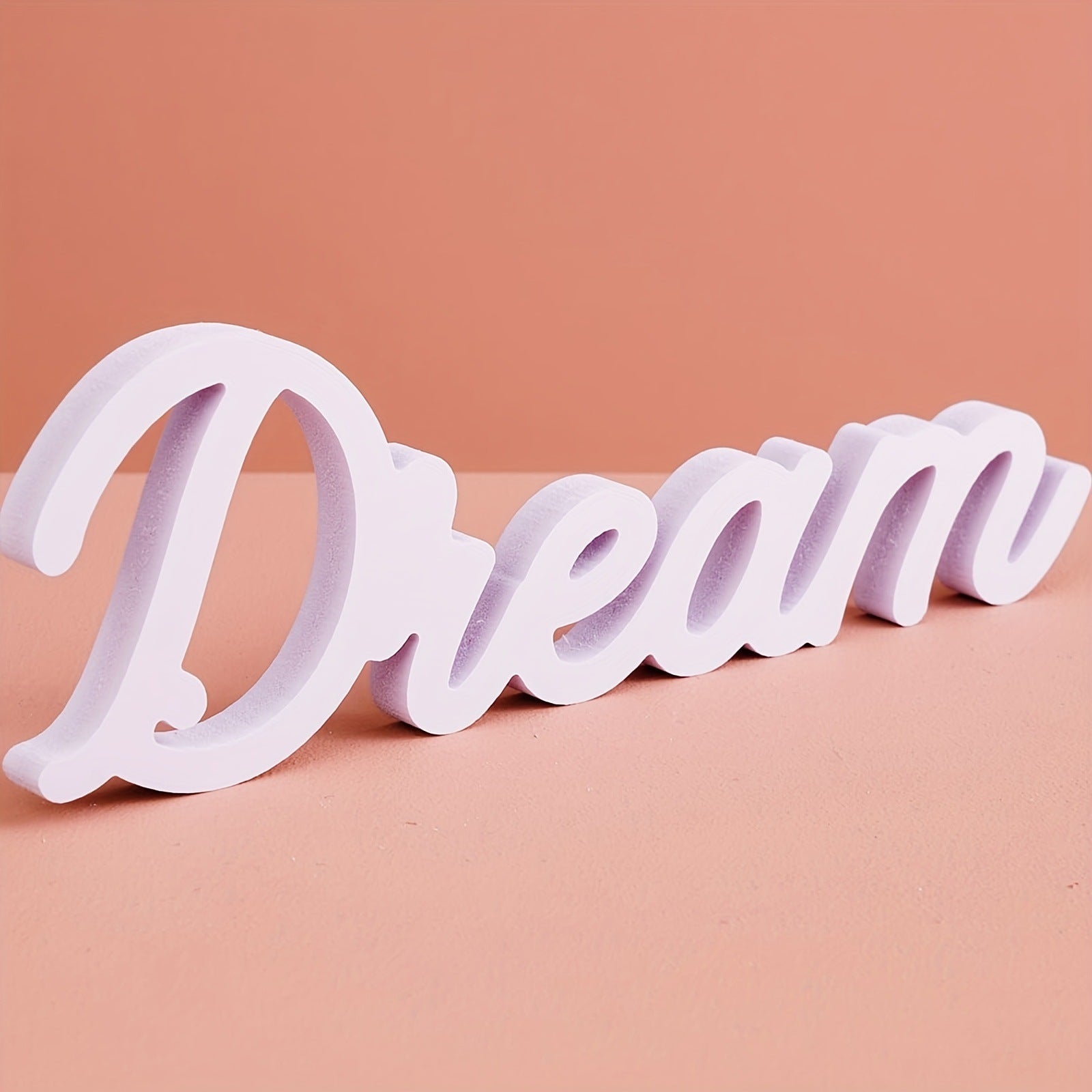 HOME LOVE Letter White Art Decoration - Modern PVC Wall Ornaments for Living Room Decor - DropOnline.co