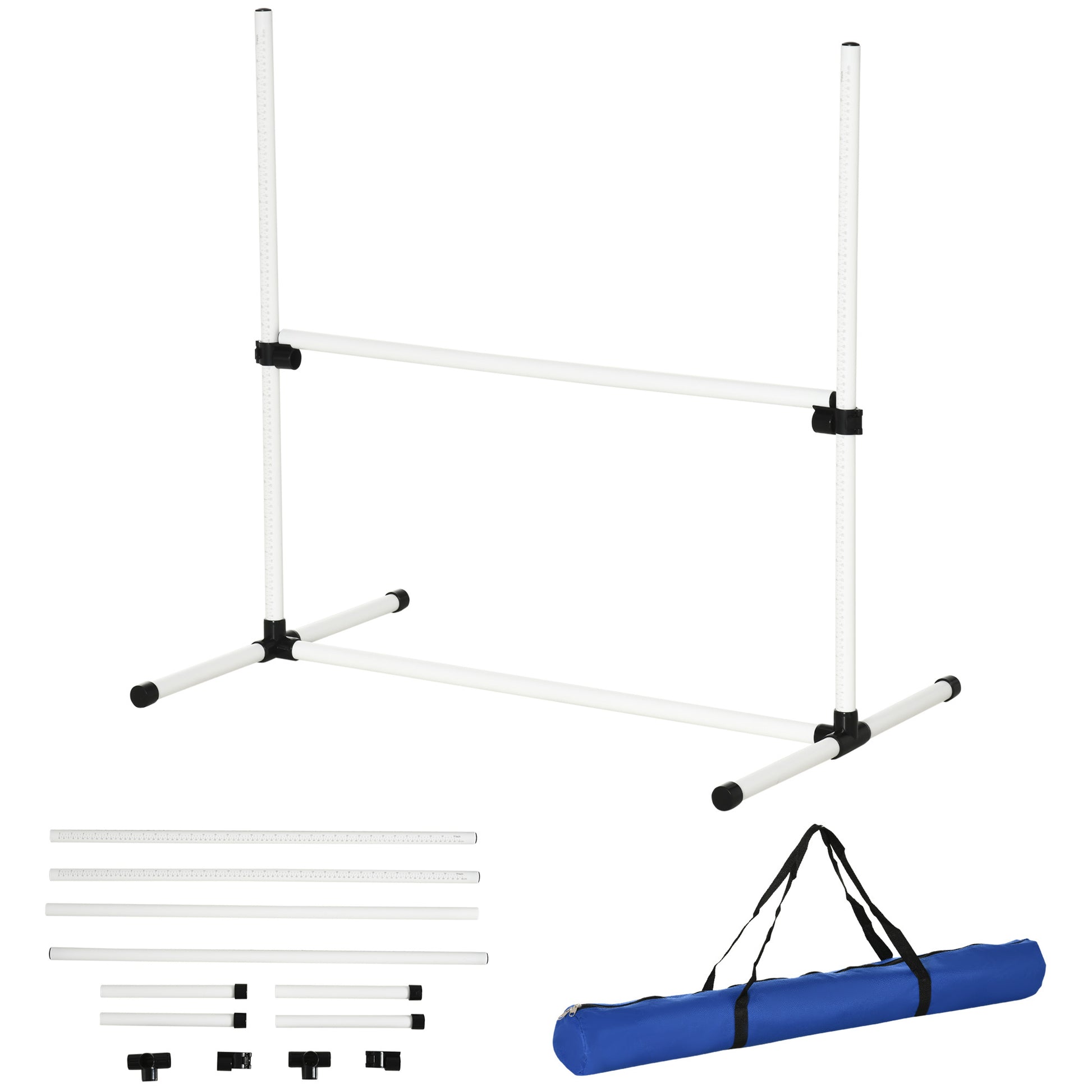 4-piece Dog Agility Training Equipment With Height-adjustable Jumping Poles - DropOnline.co