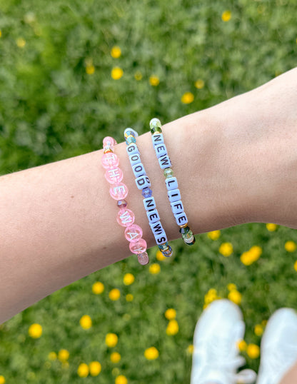 New Life Letter Bracelet