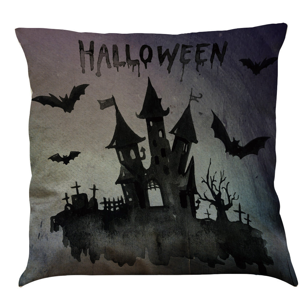 Halloween Cotton Linen Sofa Car Cushion Pillowcase - DropOnline.co
