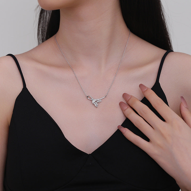 New Wheat Tassel Necklace Women's Design Sense - DropOnline.co