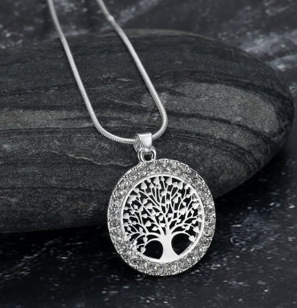 Asgard Crafted Celtic Tree Of Life Ladies Pendant With Cubic Zirconia - DropOnline.co