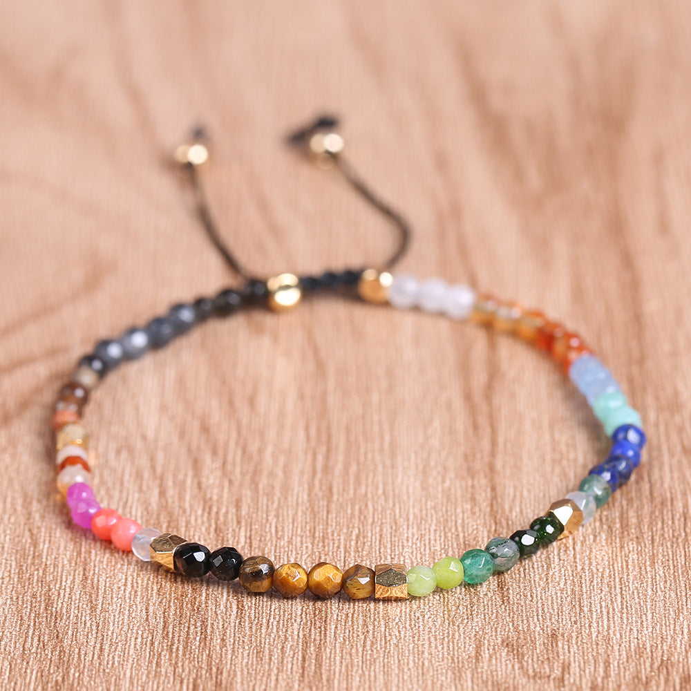 12 Constellations Seven Chakras Colored Stones Bracelet - DropOnline.co