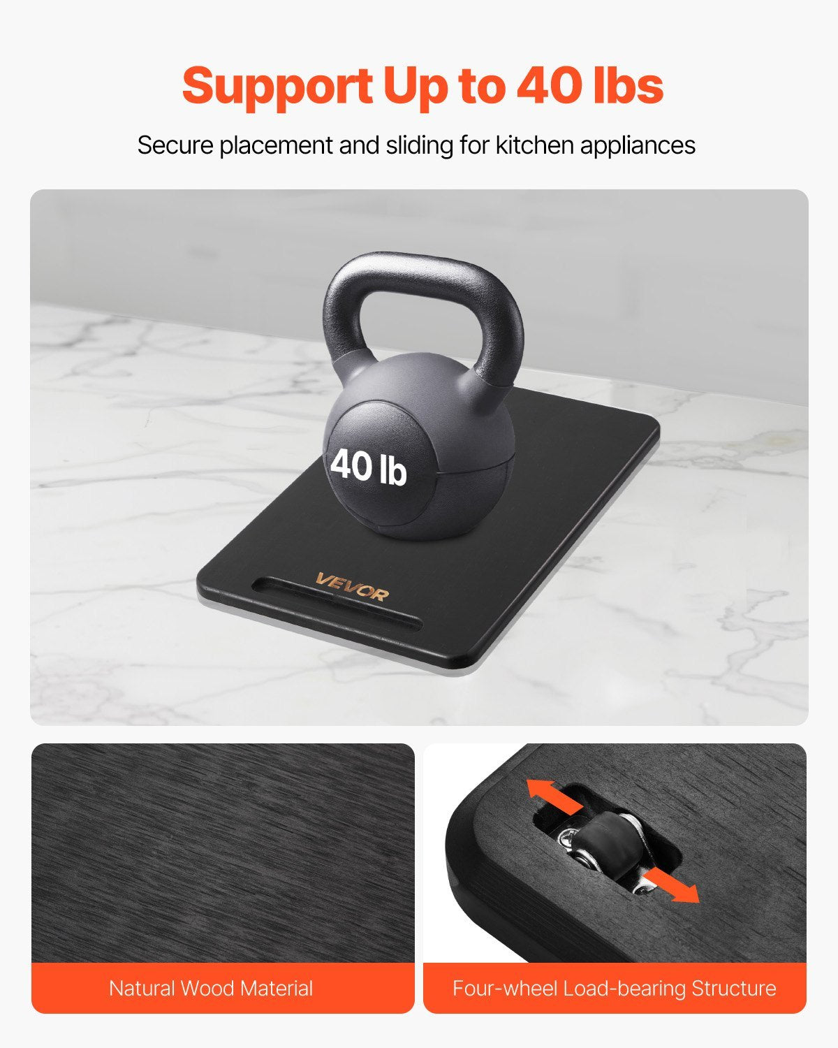 Appliance Slider 14 X 9.5 In Sliding Tray For Coffee Maker Black - DropOnline.co