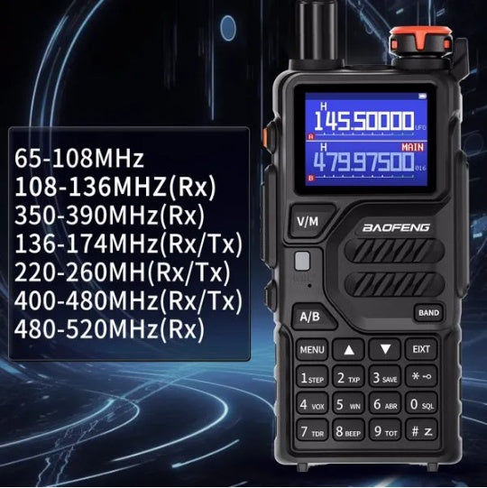 BAOFENG K5PLUS 10W Ham Radio Long Range  Upgraded Of UV-5R  Portable Handheld Walkie Talkies Long Distance, Two Way Radio With Copy Frequency, AM,USB-C Charging, NOAA Weather Receiver For Hunting, - DropOnline.co