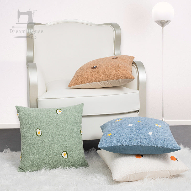 Plush Bedroom Bedside Cushion Cover - DropOnline.co