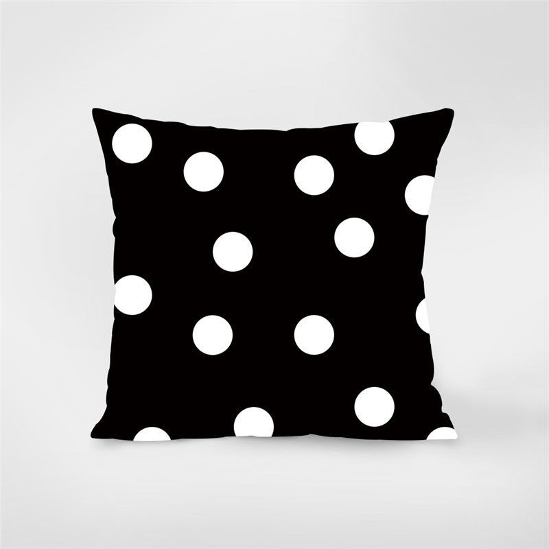 Geometric English Letter Simple And Light Luxury Waist Cushion Pillowcase - DropOnline.co