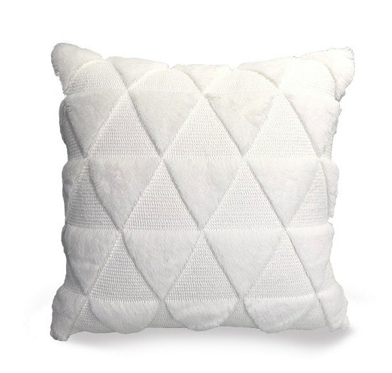 Plush Solid Color Sofa Pillowcase Living Room Cushion - DropOnline.co