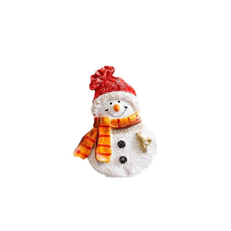 Christmas Resin Character Pendants - Santa Snowman Gingerbread Man Ornaments - DropOnline.co