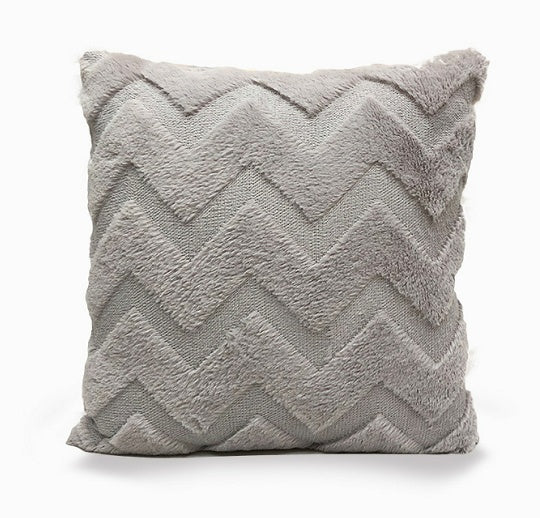 Plush Solid Color Sofa Pillowcase Living Room Cushion - DropOnline.co