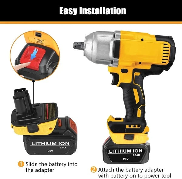 2X 18V To 20V MAX DCA1820 Adapter Converter For 20 Volt Li-ion Battery - DropOnline.co