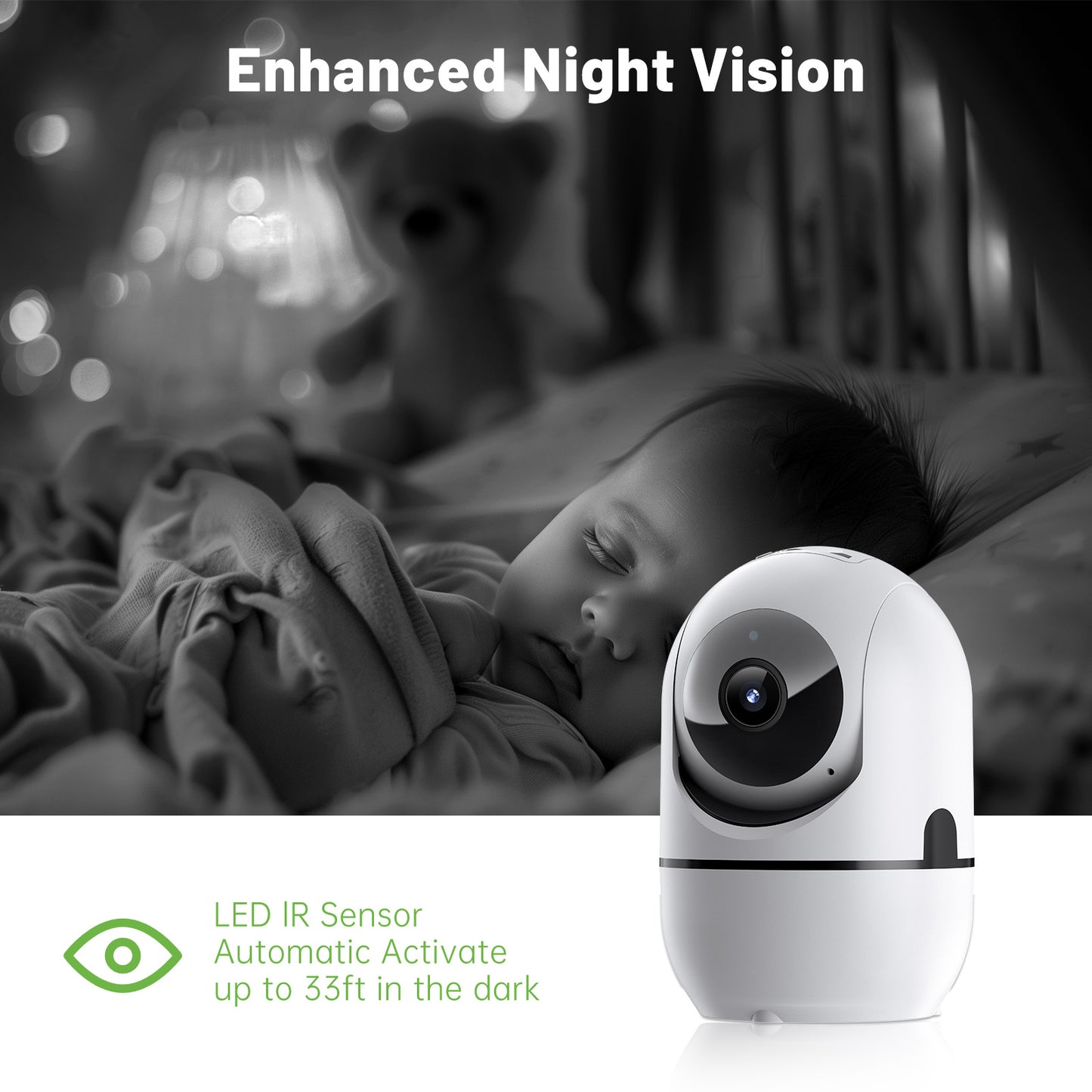 2-way Video Call Network Camera PTZ WIFI Security Cam AI Smart Camera For Home Night Vision Wireless Indoor Camera - DropOnline.co