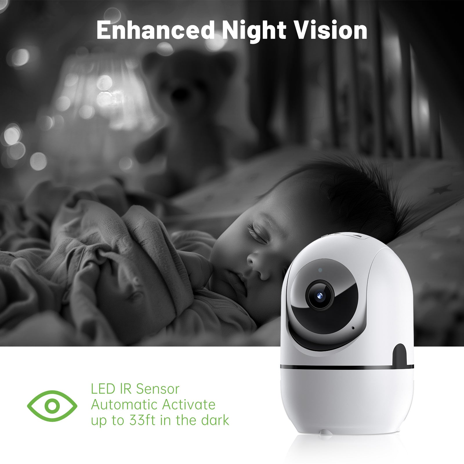 2-way Video Call Network Camera PTZ WIFI Security Cam AI Smart Camera For Home Night Vision Wireless Indoor Camera - DropOnline.co