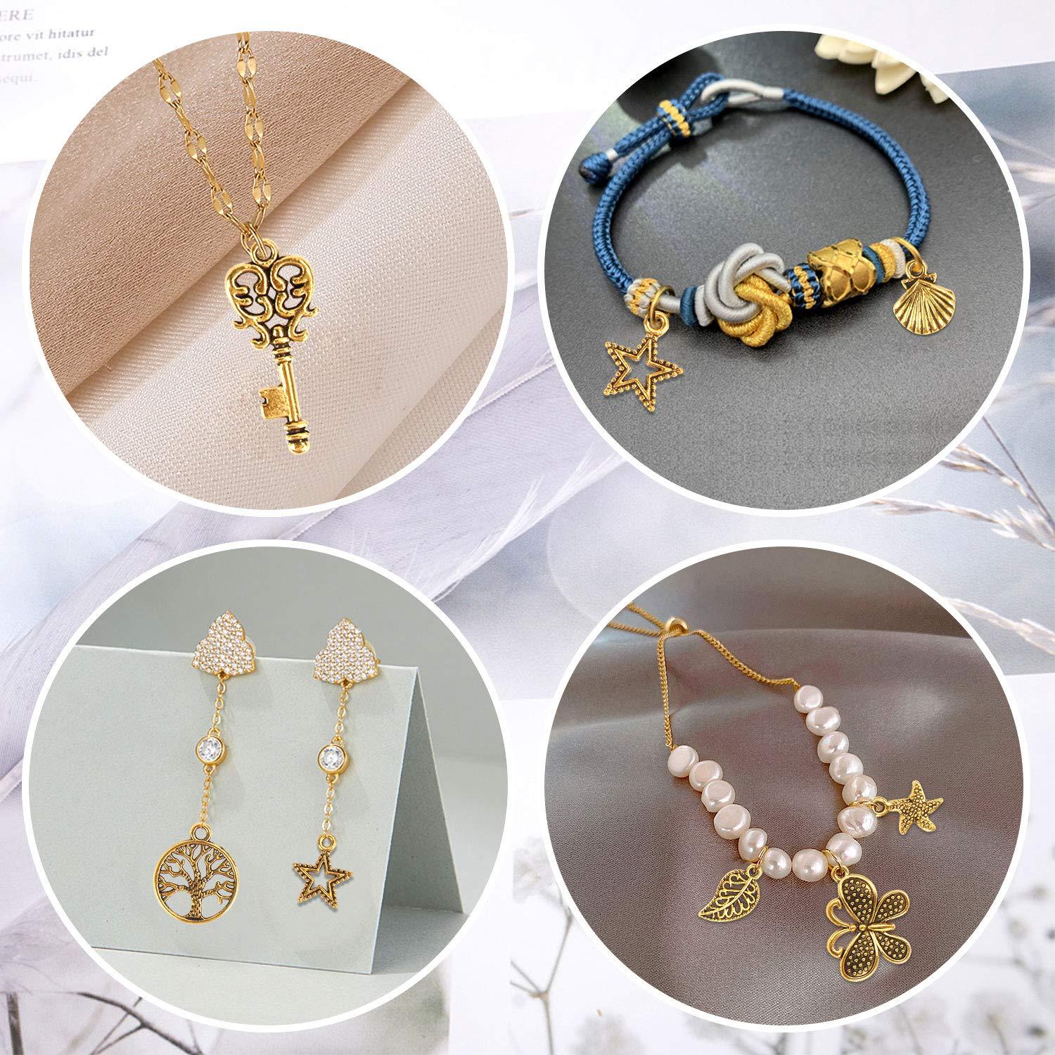 200Pcs Gold Charms Bulk Antique Gold Charms For Jewelry Making Charm Bracelet Necklace Earrings DIY Craft Making-Selling On Amazon Is Prohibited - DropOnline.co