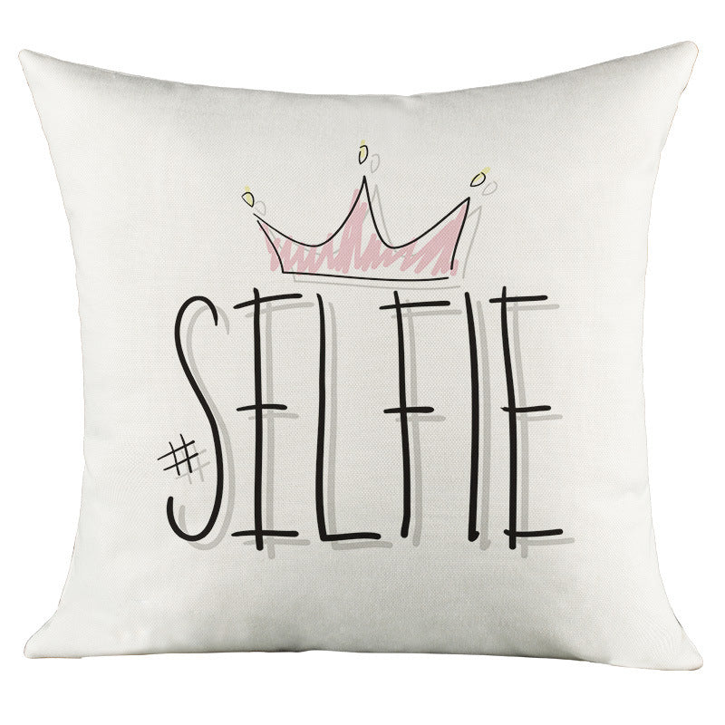Love Character Language Cushion Celebrity Famous Words Pillow Cover - DropOnline.co