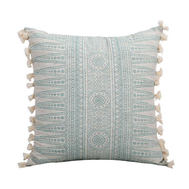 Printed woven tufted pillow cushion cover - DropOnline.co