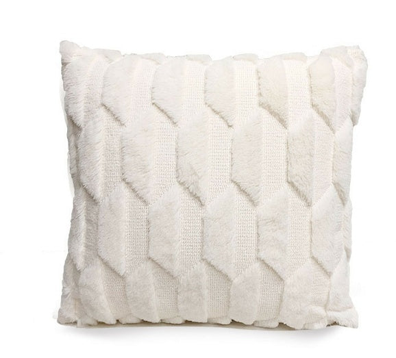Plush Solid Color Sofa Pillowcase Living Room Cushion - DropOnline.co