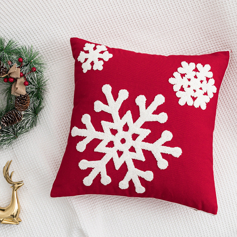 Festival Living Room Bedroom Decoration Background Cushion Red Pillowcase - DropOnline.co